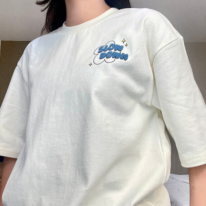 Cream - Oversized Tee