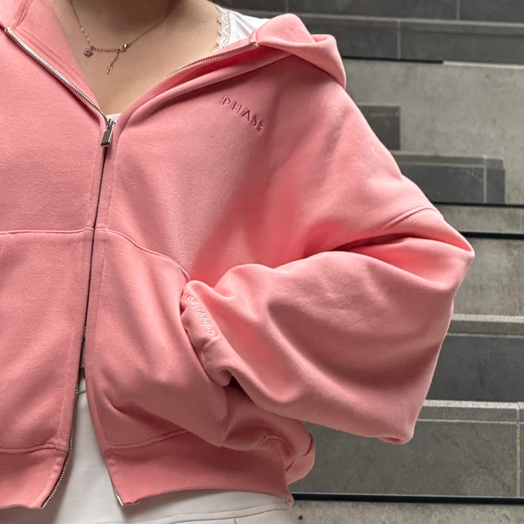 Peach - Zip Hoodie (Back Print)