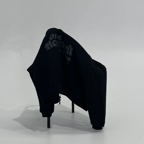 Black - Zip Hoodie (Back Print)