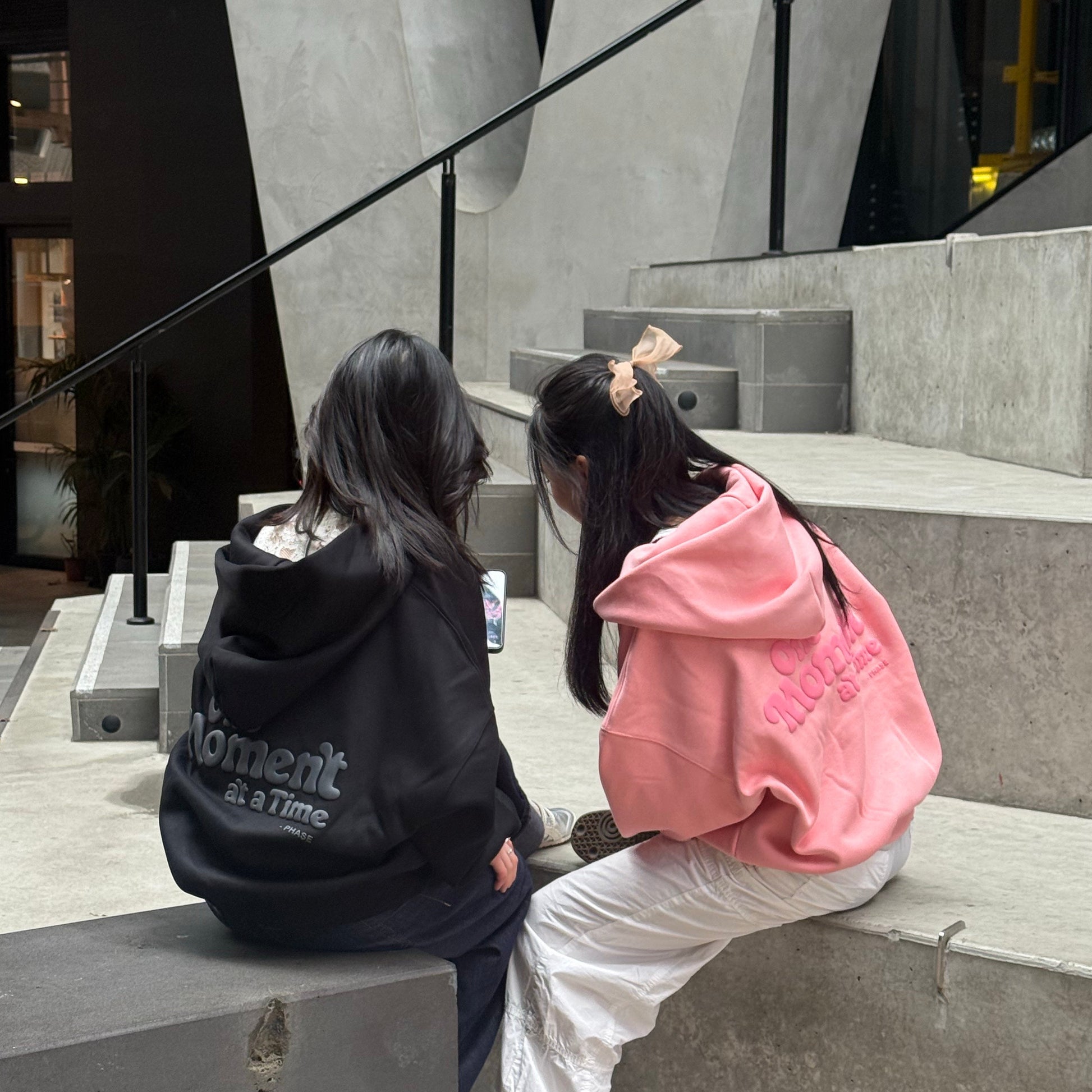 Peach - Zip Hoodie (Back Print)